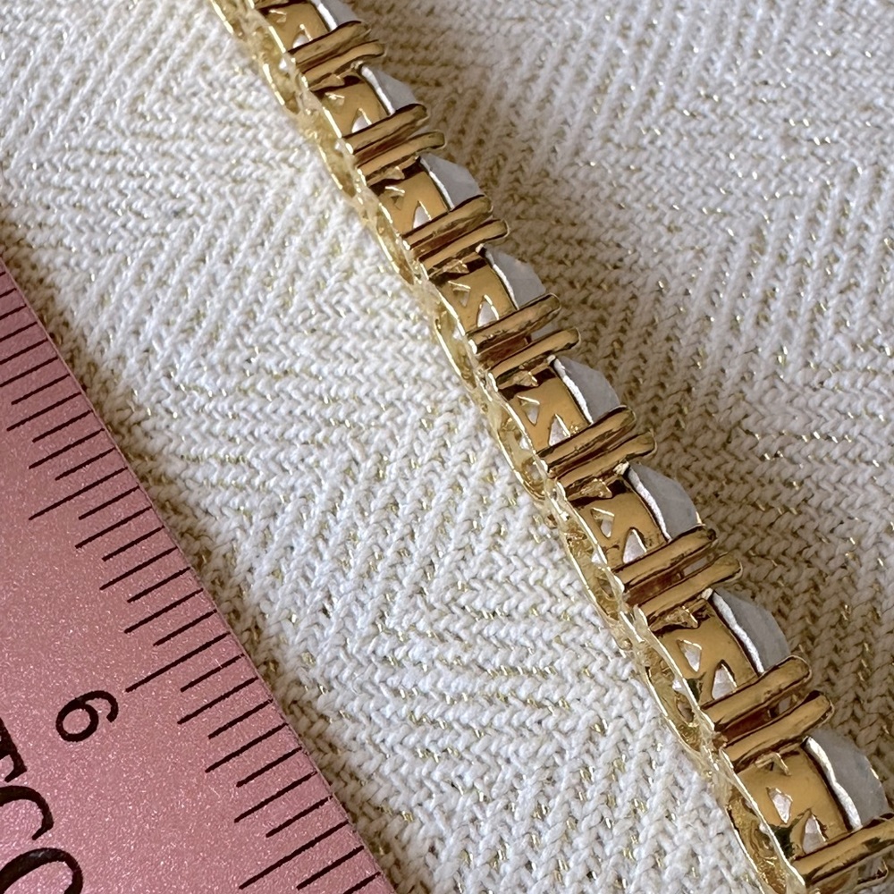 Opal Crystal Gold Tennis Impression Bracelet from Park Lane Jewelry - Picture 8 of 11